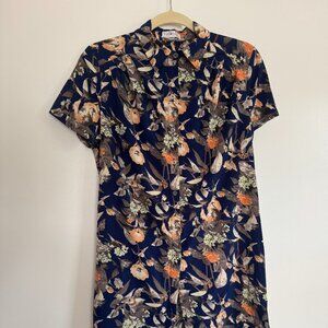 Bark Blue Tunic Short-sleeve Shirt S/M